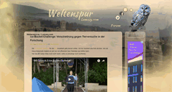 Desktop Screenshot of blog.weltenspur.eu